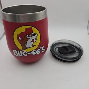 Buc-ee’s Red Insulated Stainless Steel Travel Mug w/ Lid | 10 oz Coffee Cup